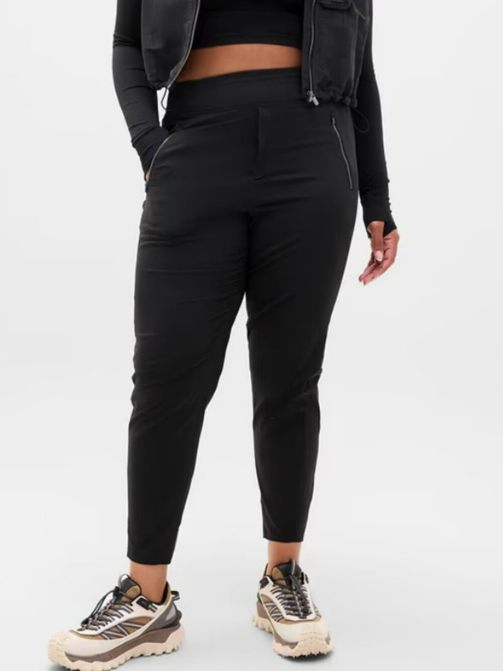 Athleta Trekkie North High Rise Jogger Black Size 16T